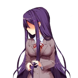 🌟 emoji Yuri DDLC @aminacrotoy Telegram sticker 16 of 55