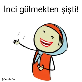 🤣 emoji İnci @Qonshubot Telegram sticker 23 of 31