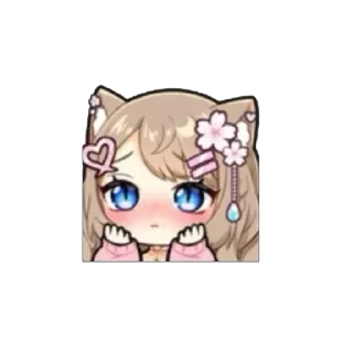 🤩 emoji ˗ˋʚ 𝐵𝑟𝑜𝑤𝑛 𝑔𝑖𝑟𝑙 ♡ @I1RRN ɞˊ˗ Telegram sticker 7 of 75