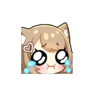 🤩 emoji ˗ˋʚ 𝐵𝑟𝑜𝑤𝑛 𝑔𝑖𝑟𝑙 ♡ @I1RRN ɞˊ˗ Telegram sticker 21 of 75