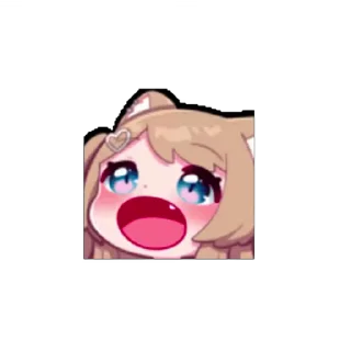 🤩 emoji ˗ˋʚ 𝐵𝑟𝑜𝑤𝑛 𝑔𝑖𝑟𝑙 ♡ @I1RRN ɞˊ˗ Telegram sticker 13 of 75