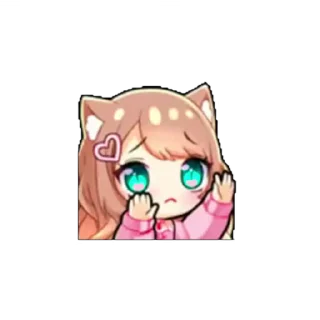 🤩 emoji ˗ˋʚ 𝐵𝑟𝑜𝑤𝑛 𝑔𝑖𝑟𝑙 ♡ @I1RRN ɞˊ˗ Telegram sticker 11 of 75