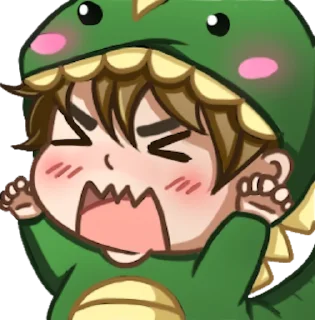 🦖 emoji Danti Emote Telegram sticker 13 of 49