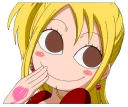 😂 emoji Lucy Heartfilia Telegram sticker 10 of 27