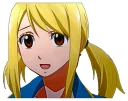😰 emoji Lucy Heartfilia Telegram sticker 14 of 27