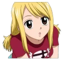 😶 emoji Lucy Heartfilia Telegram sticker 21 of 27
