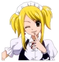 😉 emoji Lucy Heartfilia Telegram sticker 17 of 27