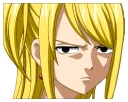 😒 emoji Lucy Heartfilia Telegram sticker 8 of 27