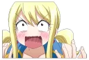 😣 emoji Lucy Heartfilia Telegram sticker 22 of 27