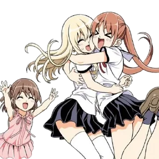 🤗 emoji Aho girl [@galeries25] Telegram sticker 14 of 16