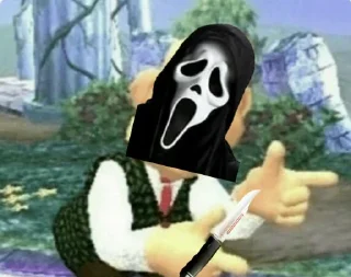 😏 emoji 👻ghostface👻 Telegram sticker 23 of 68