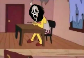 😔 emoji 👻ghostface👻 Telegram sticker 21 of 68