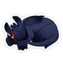 😴 emoji Toothless Telegram sticker 11 of 21