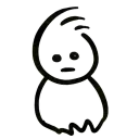 🙁 emoji Qonshu - Ruh(Ghost) Telegram sticker 8 of 28