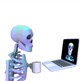 💀 emoji 𝗆𝗈𝗈𝖽 𝗌𝗄𝗎𝗅𝗅 ꧇ @XonicThemes Telegram sticker 17 of 20