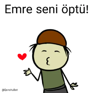 💋 emoji Emre @Qonshubot Telegram sticker 19 of 31