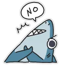 ❌ emoji Shark Telegram sticker 14 of 20