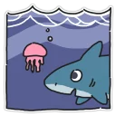 🖐 emoji Shark Telegram sticker 6 of 20