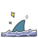✨ emoji Shark Telegram sticker 19 of 20