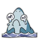 😰 emoji Shark Telegram sticker 8 of 20