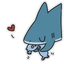 💓 emoji Shark Telegram sticker 15 of 20