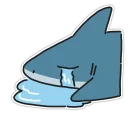 😭 emoji Shark Telegram sticker 10 of 20