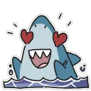 💞 emoji Shark Telegram sticker 17 of 20