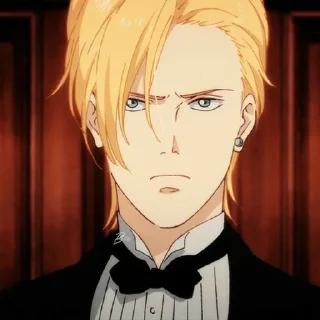 😐 emoji BANANA FISH Telegram sticker 11 of 35