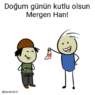 🎂 emoji Lim ve Mergen Han @Qonshubot Telegram sticker 22 of 31