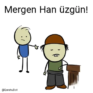 😓 emoji Lim ve Mergen Han @Qonshubot Telegram sticker 10 of 31