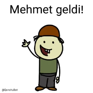 Sticker from Mehmet @Qonshubot