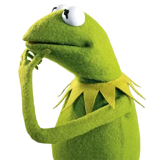 🤔 emoji Kermit | @donyae_stickers Telegram sticker 3 of 13