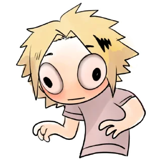 😳 emoji My hero academia Telegram sticker 6 of 30