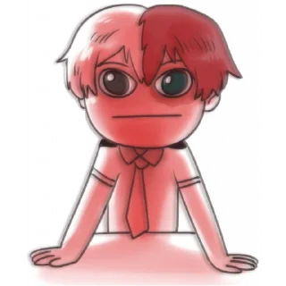 😐 emoji My hero academia Telegram sticker 7 of 30