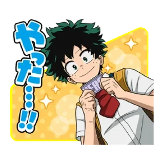 🤩 emoji My hero academia Telegram sticker 10 of 30