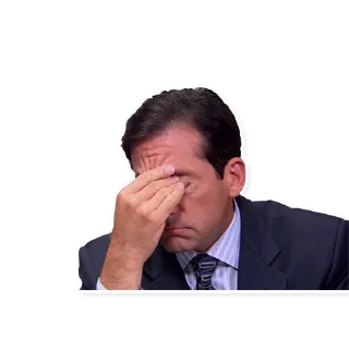 🤦‍♂ emoji Michael Scott Telegram sticker 9 of 15