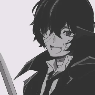 ➰ emoji Dazai Osamu Telegram sticker 10 of 57