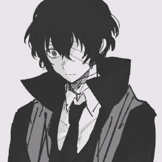 ➰ emoji Dazai Osamu Telegram sticker 7 of 57