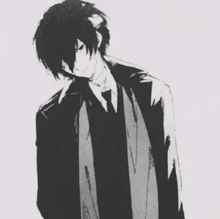 ➰ emoji Dazai Osamu Telegram sticker 9 of 57