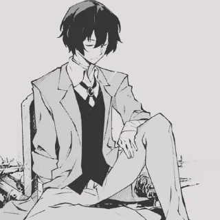 ➰ emoji Dazai Osamu Telegram sticker 14 of 57