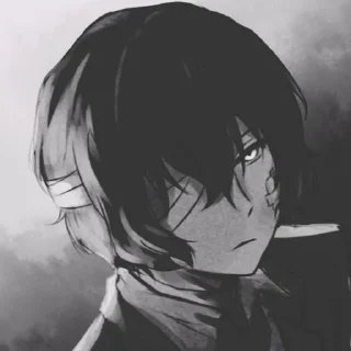 ➰ emoji Dazai Osamu Telegram sticker 8 of 57