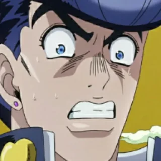😱 emoji Le bizzare avventure di Kakyoin Telegram sticker 6 of 117