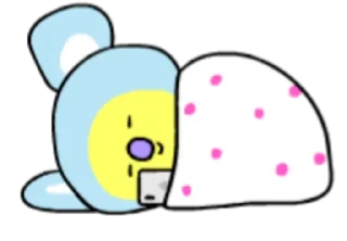 Sticker from @WithBTS BT21 🎊