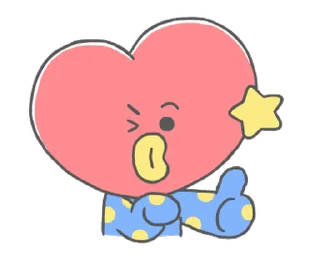Sticker from @WithBTS 🩵 BT21