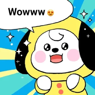 😍 emoji BT21 ❤ @WithBTS Telegram sticker 3 of 31