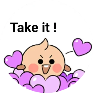 Sticker from @WithBTS Baby BT21