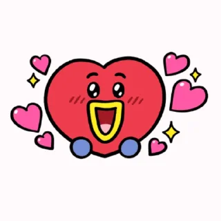😍 emoji BT21 ❤ @WithBTS Telegram sticker 21 of 31