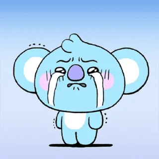 😭 emoji BT21 ❤ @WithBTS Telegram sticker 6 of 31