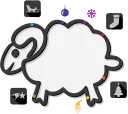 Sticker from Christmas