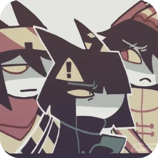 😐 emoji FPE⚠️ DANGER AU⚠️ credits @cho_to10720 on twitter Telegram sticker 5 of 28